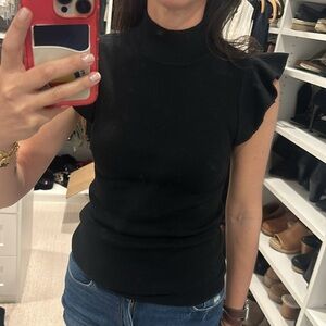 Alice & Olivia flutter sleeve sweater